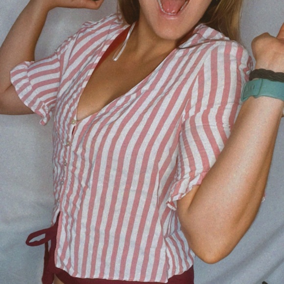 Pink and awesome! Zara stripped shirt. - Picture 12 of 16